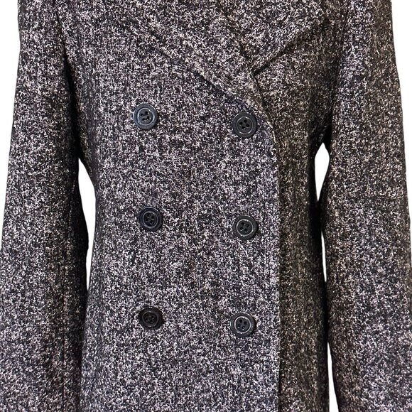 Calvin Klein Classic Double Breasted Large Buttons Wool Blend Jacket Size 12 - Picture 4 of 16